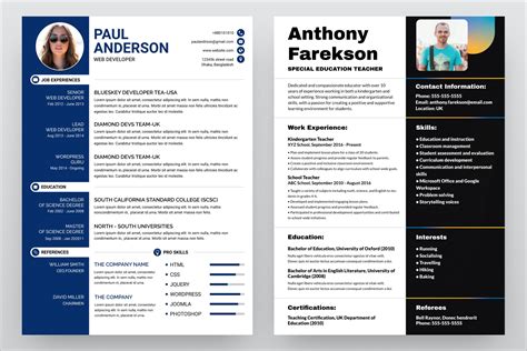 Simple Resume Templates Free Google Docs