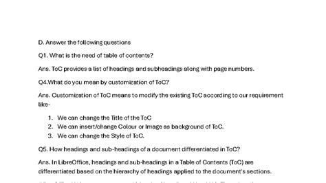 Unit 1 Chapter 3 Notes for Class 10: Table of Contents & Templates ...