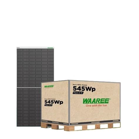WAAREE 545 Watt (Pack of 31) Mono Perc Glass to backsheet II 144 Cells ...