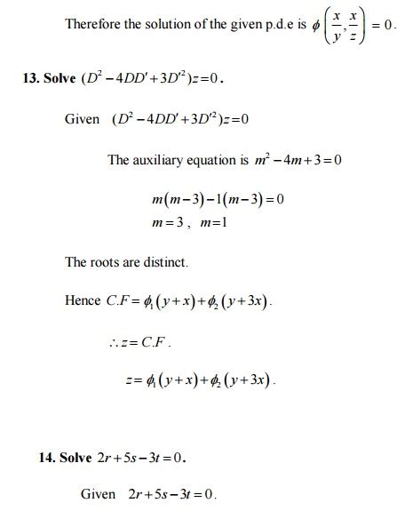 Image result for Partial Differential Simple Questions
