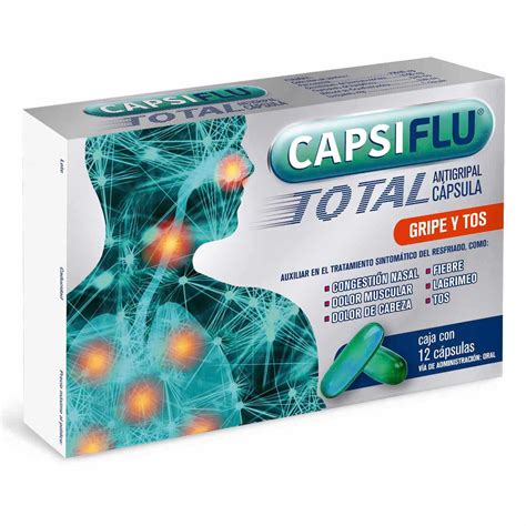 Cápsulas Capsiflu Total Gripe y Tos Caja con 12 Cápsulas | Chedraui