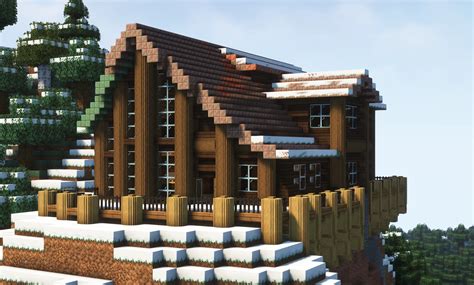 Minecraft Mountain Cabin