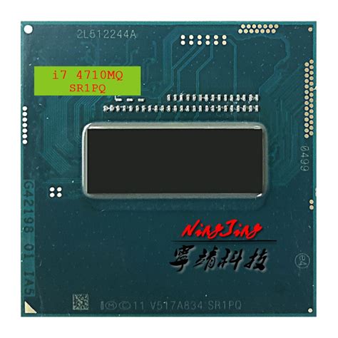 Intel Core i7 4710MQ i7 4710MQ SR1PQ 2.5 GHz Quad Core Eight Thread CPU ...