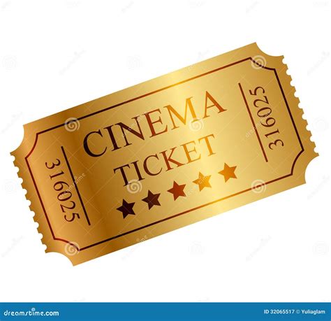 Gold ticket stock vector. Illustration of entry, access - 32065517