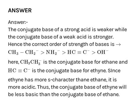 Q5. what is the decreasing order of strength of the basis'? oh, nh 2, h ...