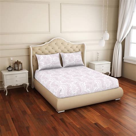 Buy WELSPUN 2-In-1 Cotton 150TC Printed 3Pcs Super King Bedsheet Set ...