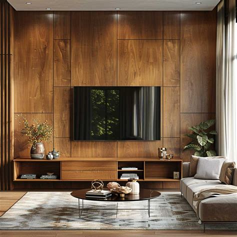 20 Modern LED TV Wall Panel Designs That Elevate Mid-Century Spaces ...