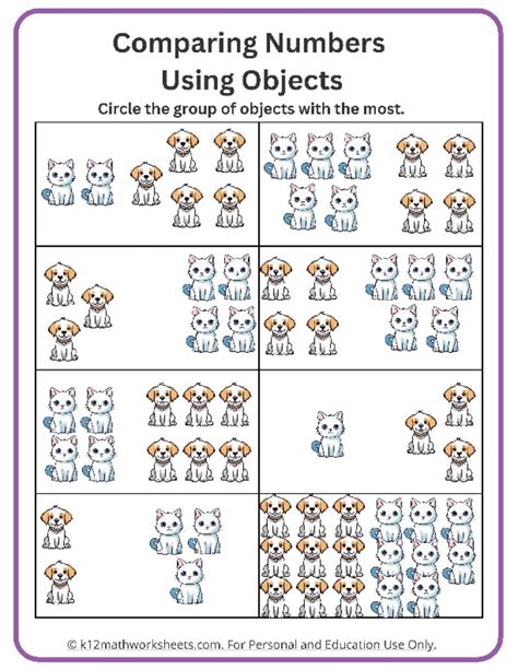 Image result for Kindergarten Math Comparing Numbers