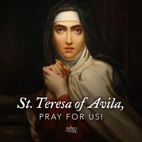 St. Teresa of Avila, patroness against headaches and heart disease ...