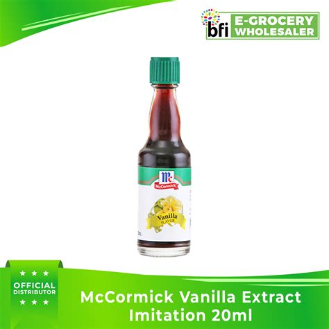 BFI McCormick Vanilla Extract Imitation 20ml | Lazada PH