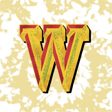 Yellow Letter W