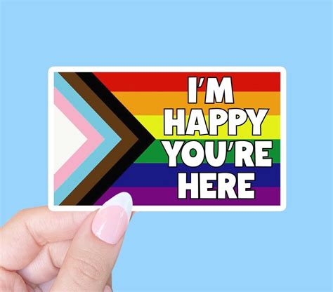 I'm Happy You're Here Sticker - Radical Buttons - Milk - Ottawa, Canada ...
