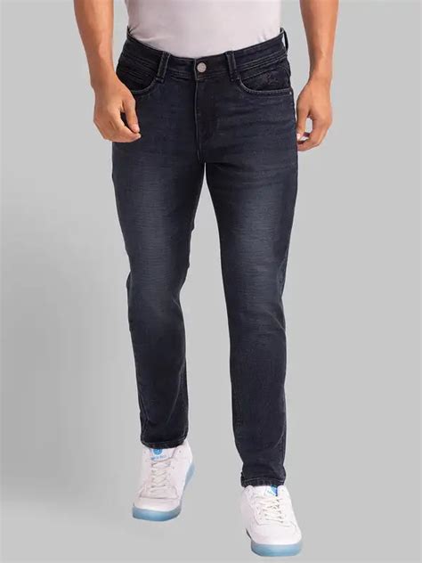 Men Blue Skinny Cropped Fit Dobby Cotton Blend Jeans – MyRaymond
