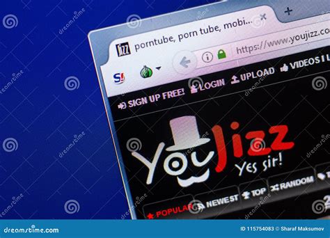 Ryazan, Russia - April 29, 2018: Homepage of Youjizz Website on the Display of PC, Url - Youjizz ...