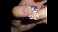tutorial nail fiori tutorial nail fiori su viola glitterato simple tutorial nail fiori tutorial nail fiori su viola glitterato simple