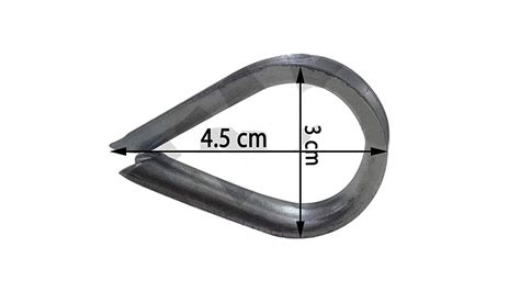 U Ulitmate Machine Wire Cable Rope-Thimble(Eye Lock) Size: 4.5/3 cm, 10 ...