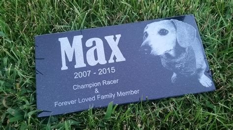 Buy Personalised Pet Stone Memorial Marker Granite Marker Dog Cat Horse ...