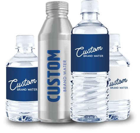 Custom Bottled Water - Private Label - Personalized Logo