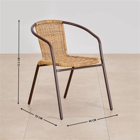 Buy Fullerton Metal Outdoor 2-Seater Tea Table Set with Chairs - Brown ...