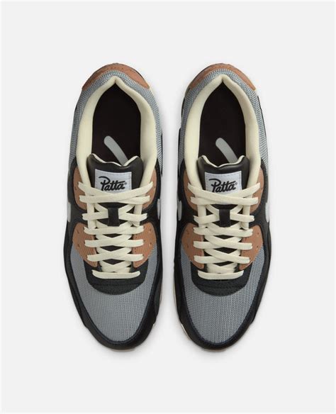Patta x Nike Air Max 90 SP (Black/White-Particle Grey-Anthracite ...