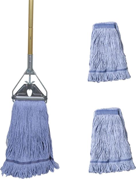 Commercial Industrial Mop ,58" Looped-End String Wet Mops for Floor ...