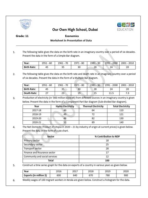 Image result for Methods of Presenting Data Processing Skills Worksheet