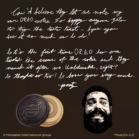 OREO Limited Edition Post Malone Swirled Caramel and Shortbread Creme ...