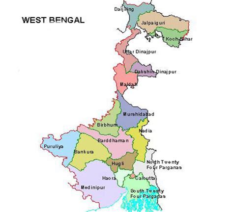 Paschim Bangal Map
