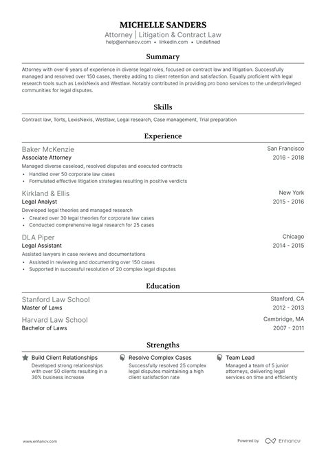 10 Entry-Level Attorney Resume Examples & Guide for 2026