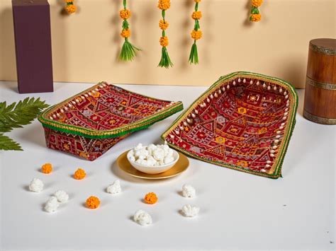 Phulkari Handcrafted Chaak - Maroon – JashnBazaar