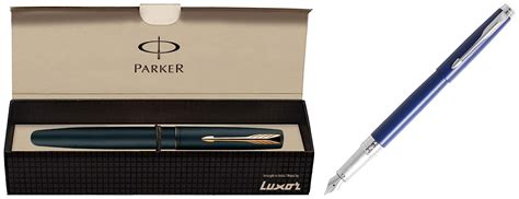 Parker Aster Fountain Pen | Body Color - Blue | Ink Color - Blue ...