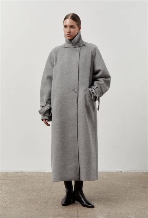 Oversized Cashmere Wool Coat, Grey Wool Coat, Women Maxi Coat, Lined ...