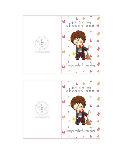 Harry Potter Printable Valentines - Printable Sight Words List