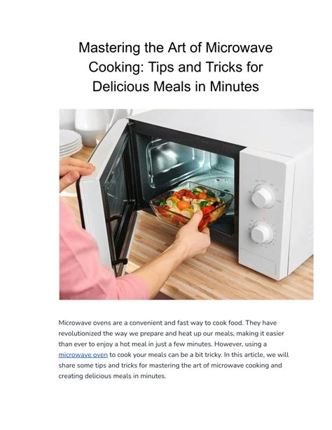 Image result for Microwave Cooking Tips