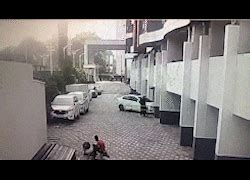 Reverse Parking Gone Wrong - Car crashes through wall falls from first ...