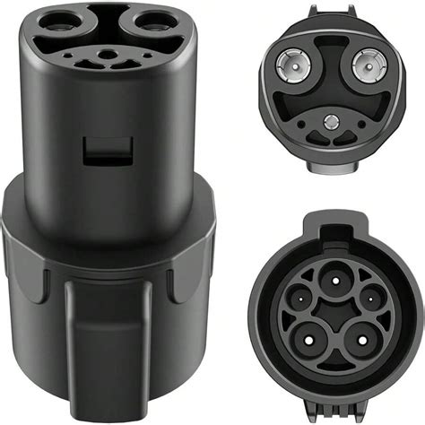 J1772 To Tesla Charging Adapter 80A 240V AC SAE J1772 Adapter ...