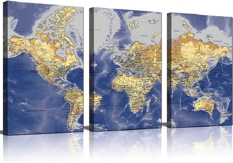 World Map Wall Art 的图像结果