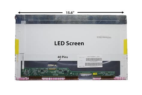 EXAMOB Laptop LCD Screen 15.6" for Lenovo,Dell,HP 40 PIN Compatibility ...