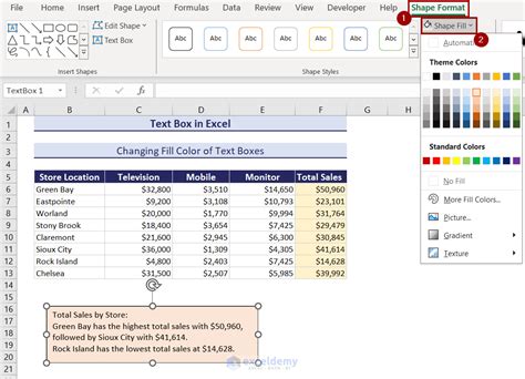 Image result for Using Text Box in Excel