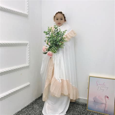 Muslim Kids Girls Prayer Hijab Sets Dress Abaya India | Ubuy