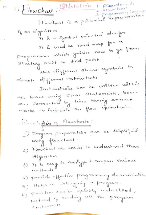 Python unit 1 scanned notes part 2 - Flow Chaut i -ttie ...