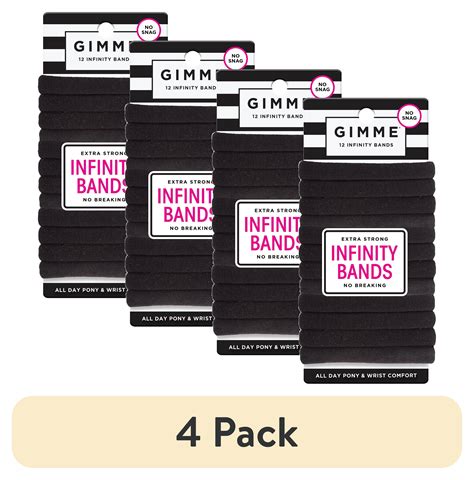 (4 pack) Gimme Seamless Hair Ties for Medium Fit Hair, Microfiber ...