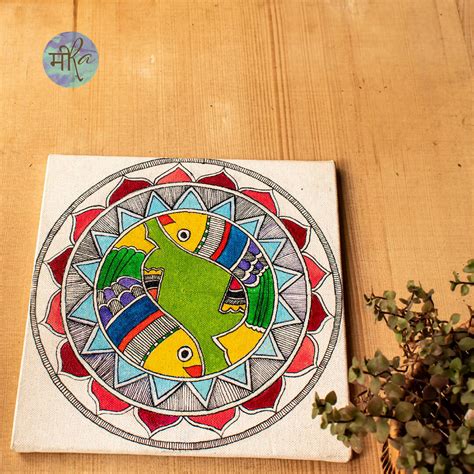 Madhubani fish painting – Gallerist.in