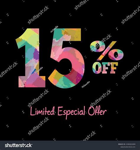 15 Off Black Banner Fifteen Percent Stock Vector (Royalty Free ...