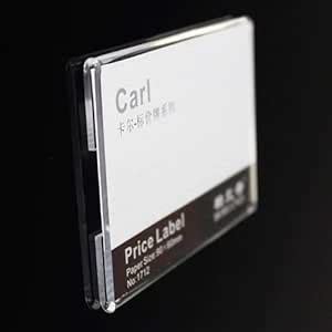 PRIBOX 6x4 Inch Acrylic Sign Holder with Double-Sided 3M Adhesive Tape ...