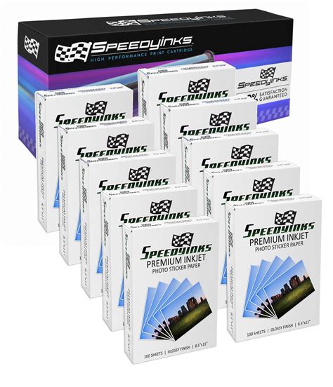 Speedy Glossy Inkjet Photo Sticker Paper 8.5X11 100 India | Ubuy