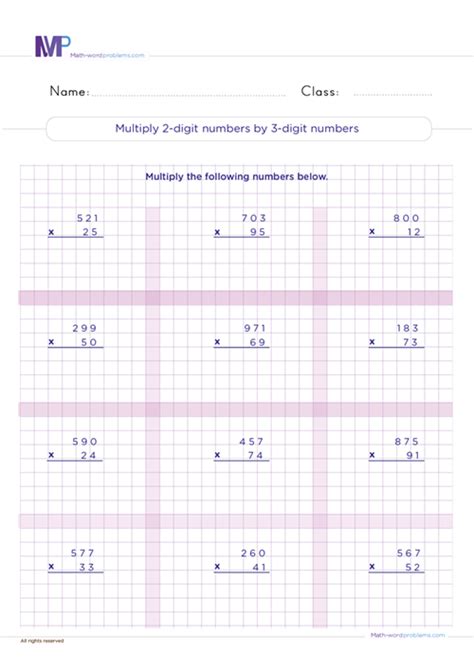 Multiplying 2 and 3 Digit Numbers 的图像结果