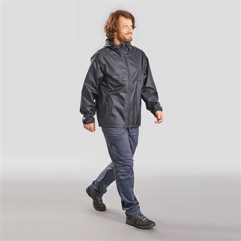 Men's Windproof and Water-repellent Hiking Jacket - Raincut Full Zip