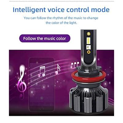 Buy Babbitt H8/H9/H11 2 in 1 CSP Chips Updated Auto LED Headlight Kits ...