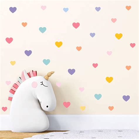 CNTGDesign 110 Pcs Heart Wall Stickers for Kids Nursery Room India | Ubuy
